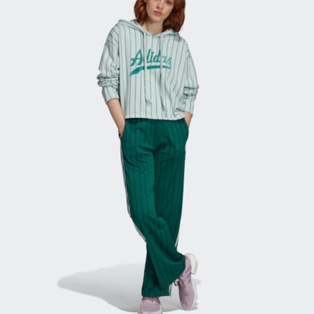 Adidas Stripe Cropped Top XS